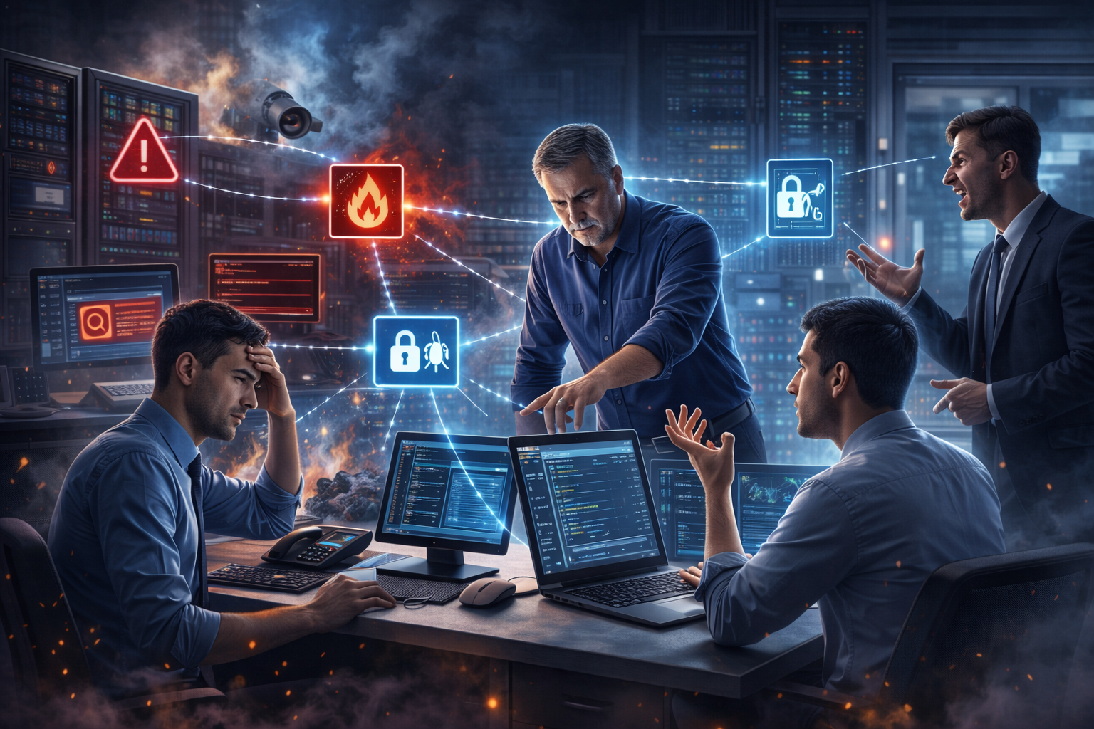 An image of a person delivering training to small group of professionals