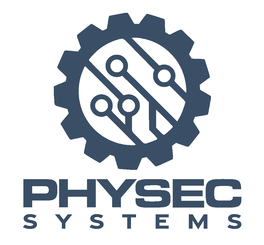 White company logo for Physec Systems